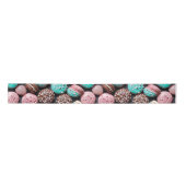 Roze en blauwe macaron lint (Voorkant)