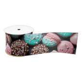 Roze en blauwe macaron lint (Spoel)