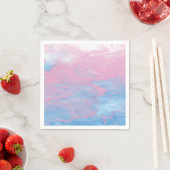 roze en blauwe marmer servet (Insitu)