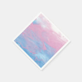 roze en blauwe marmer servet (Hoek)