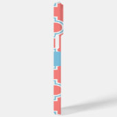 Roze en blauwe Marokkaanse Quatrefoil Case-Mate iPhone Case (Achterkant / Rechts)