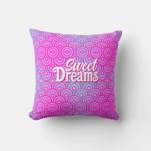 Roze en Blauwe Ombre Sweet Dreams  Kussen