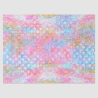 Roze en Blauwe Pastel Geweldige Patroon Tissuepapier