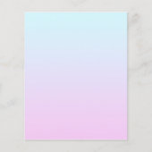Roze en blauwe pastel gradiënt achtergrond flyer (Voorkant)