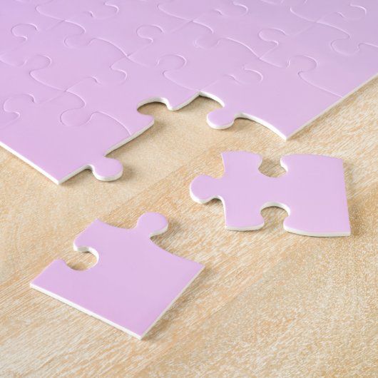 Roze en blauwe pastel gradiënt achtergrond legpuzzel (Zijkant)