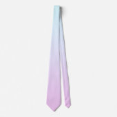 Roze en blauwe pastel gradiënt achtergrond stropdas (Voorkant)