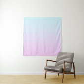Roze en blauwe pastel gradiënt achtergrond wandkleed (In situ)