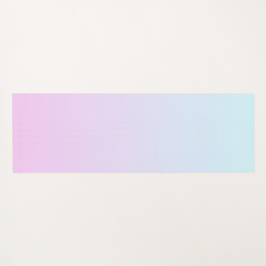 Roze en blauwe pastel gradiënt achtergrond yogamat (Achterkant (horizontaal))