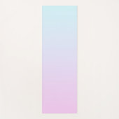 Roze en blauwe pastel gradiënt achtergrond yogamat (Voorkant)