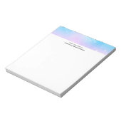 Roze en Blauwe Pastel Gradient Sky Notitieblok (Gedraaid)