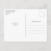 Roze en Blauwe Pastel Gradient Sky Verjaardag Uitnodiging Briefkaart (Achterkant)