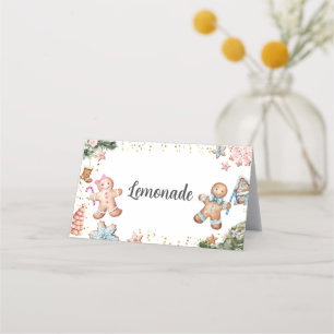 Roze en blauwe peperkoekkoekjes onthullen geslacht