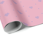 Roze en blauwe pixel harten cadeaupapier (Rol Hoek)