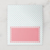 Roze en Blauwe Polka Dot (Buitenkant ongevouwen)