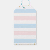 Roze en blauwe pompoen Dank u Label. CadeauLabels (Achterkant)