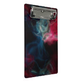 Roze en blauwe rook abstract mini klembord (Schuin)