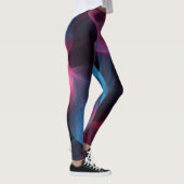Roze en blauwe rookwerveling leggings (Rechts)