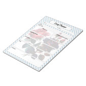 Roze en Blauwe Rozen Essay Planner Notitieblok (Schuin)