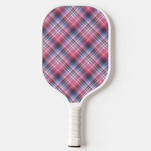Roze en blauwe spellen pickleball paddle (Achterkant)