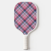 Roze en blauwe spellen pickleball paddle (Voorkant)