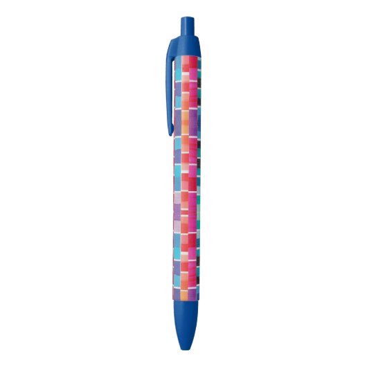 roze en blauwe stalen pen (Top (Verticaal))
