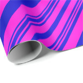 Roze en blauwe strepen cadeaupapier (Rol Hoek)