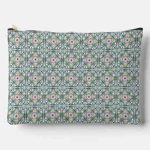 Roze en blauwe tegel etui