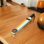 Roze en blauwe tinten Streep Speed Flessenopener