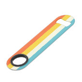 Roze en blauwe tinten Streep Speed Flessenopener (Voorkant Gekanteld)