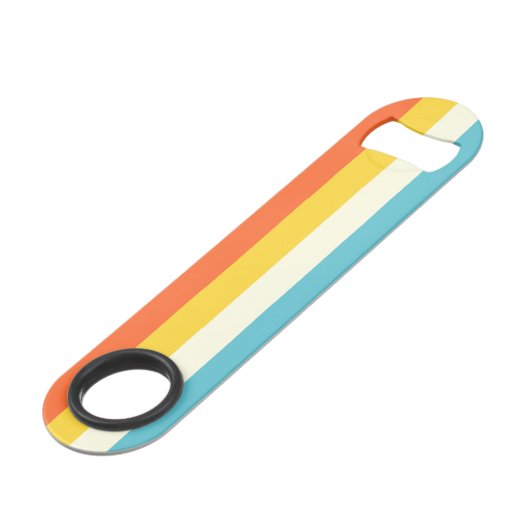 Roze en blauwe tinten Streep Speed Flessenopener (Voorkant Gekanteld)