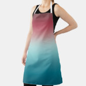 Roze en blauwe verloopdusty Roos Aqua & Blauwgroen Schort (Insitu)