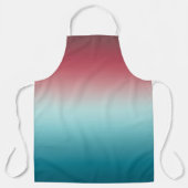 Roze en blauwe verloopdusty Roos Aqua & Blauwgroen Schort (Voorkant)