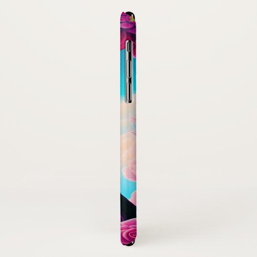 Roze en blauwe vogel Case-Mate iPhone case (Achterkant/links)