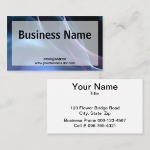 Roze en Blauwe Zijdeachtige Streaks Visitekaartje