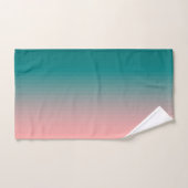 Roze en Blauwgroen Bad Handdoek (Handdoek)