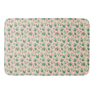 Roze en Blauwgroen Cactus Southwestern Bath Mat De