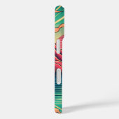  Roze en Blauwgroen Camping Thema Case-Mate iPhone Case (Achterkant / Rechts)