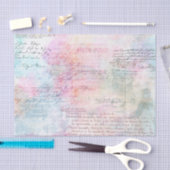 Roze en Blauwgroen Ephemera Tissuepapier (Craft)