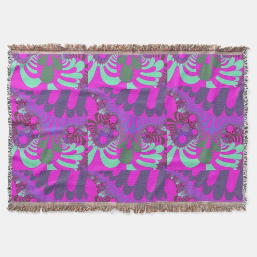 Roze en Blauwgroen modus Deken (Voorkant)
