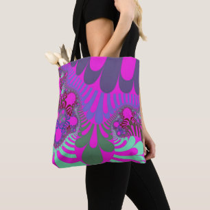 Roze en Blauwgroen modus Draagtas
