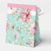 Roze en Blauwgroen tuinbouwproducten Bedankdoosjes (Achterkant)