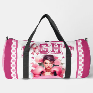 Roze en  Bloemen Borstkanker Plunjezak