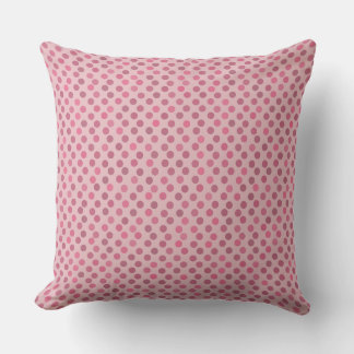 roze en blos roze polka stippen kussen
