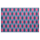 Roze en Blue Argyle Pattern Stof (Fat Quarter)