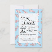 Roze en Blue Cute Sneakers Pattern Kaart (Voorkant)