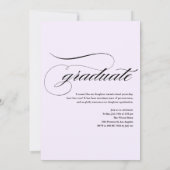 Roze en Blue Hydrangeas Floral Afstuderen Foto Kaart (Achterkant)