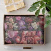Roze en Blush Bloemen Decoupage Papier (Geschenk)