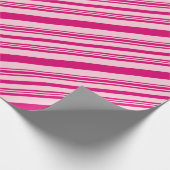 Roze en Blush Roze Romantische Legant Valentijnse Cadeaupapier (Hoek)