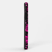 Roze en bordeaux polka dot confetti patroon Case-Mate iPhone case (Achterkant/rechts)