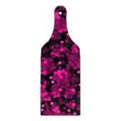 Roze en bordeaux polka dot confetti patroon snijplank (Voorkant)